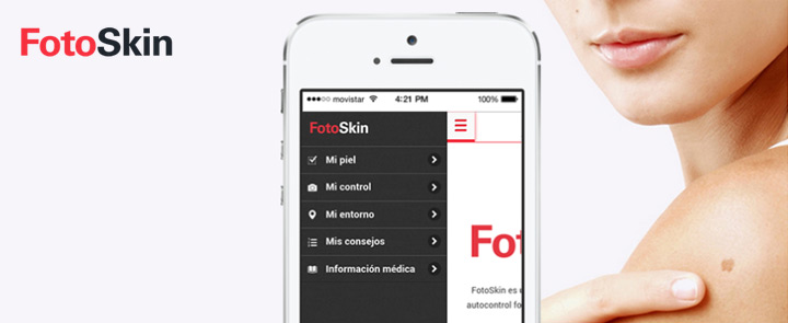 Imagen promocional de la app para la prevención del cáncer de piel FotoSkin