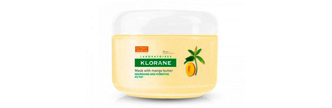Mascarillas para el pelo Klorane: hidratante de mango